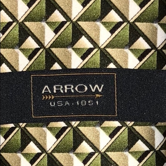 Arrow‎ Men’s tie New with Tags Olive green - Picture 3 of 4